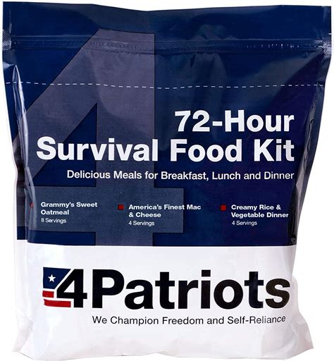 4patriots Emergency Food Supply 72 Hour Survival Kit Freeze Dried