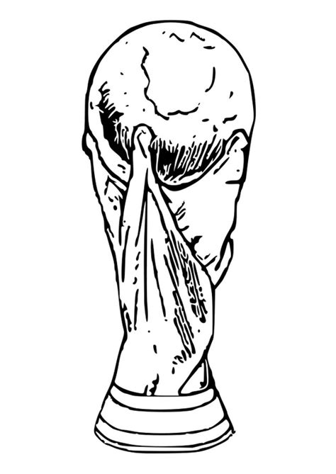 You possibly can obtain after which print the pictures that you just like. Coloring page World Cup trophy - img 28739.