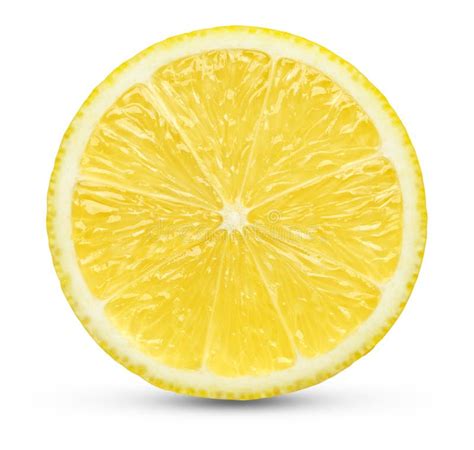 Lemon Slice Isolated Stock Photo Image Of Round Fresh 136790652