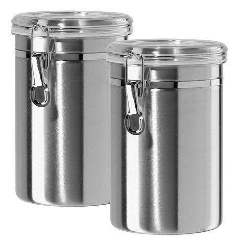 Canister Set Stainless Steel Beautiful Canisters For Kitchen Medium