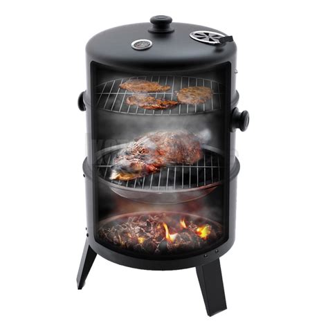Upright Outdoor Bbq Smoker Charcoal Barbecue Grill Garden Cooker Patio