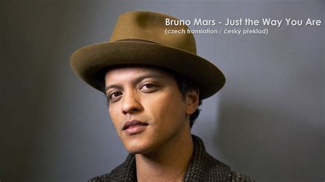 bruno mars just the way you are lyrics cz překlad youtube