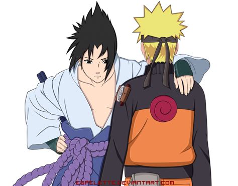 Naruto Uzumaki Y Sasuke Uchiha By Espelette On Deviantart 68742 Hot