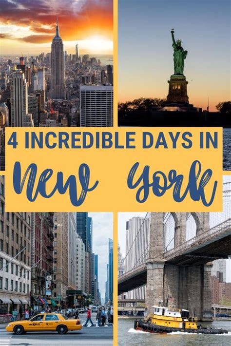 A Fun Itinerary For 4 Days In New York New York City Travel City