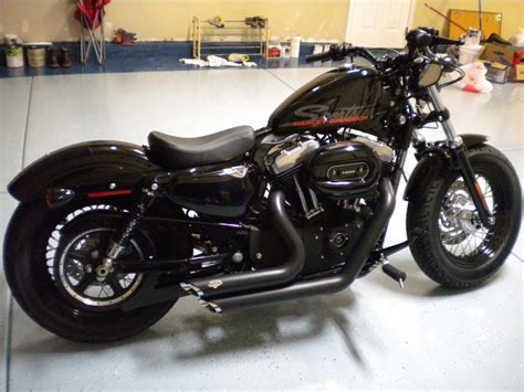 I realized that i needed something a little bigger for my 6' 3 self so i updated to a new 2013 street bob. 2013 Harley-Davidson Sportster Forty-Eight Dark Custom ...