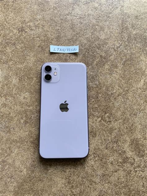 Apple Iphone 11 Unlocked A2111 Purple 64 Gb Ltnw73580 Swappa