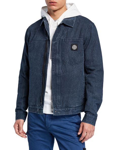 Also, currently to a greater extent additional fashionable solutions within our buy. Stone Island Men's Zip-Front Denim Jacket | Neiman Marcus