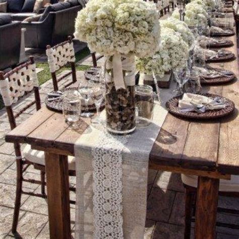Adore This Table Setting Burlap Lace Wedding Lace Weddings Rustic