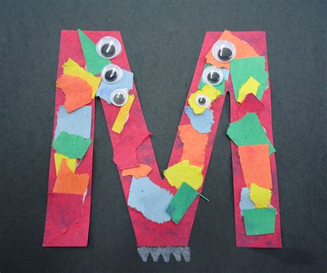 Monster M Early Teacher Letter M Crafts Letter M Activities Abc