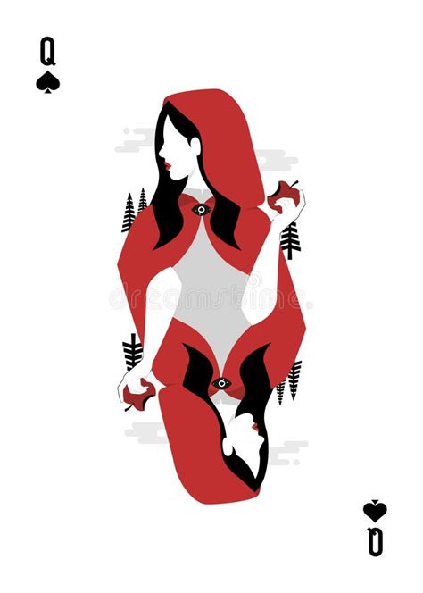 queen of spades playing card stock vector illustration of blackjack game 263138746