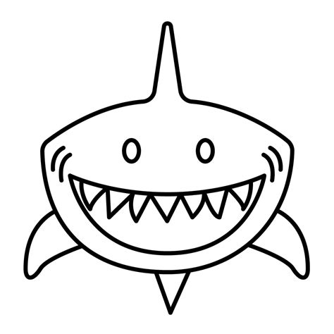 Dibujo de tiburón para colorear e imprimir Dibujos y colores