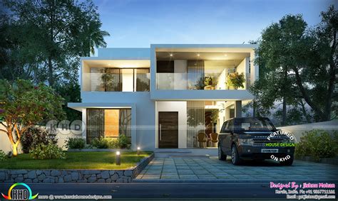 Floor Plan Of 2000 Sqft House In 65 Cent Land Kerala Home Design