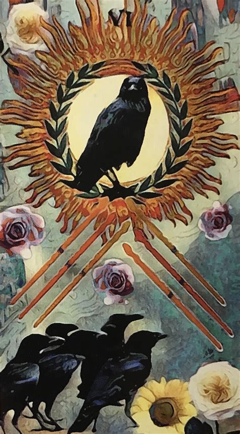 Featured Card of the Day - 6 of Wands - Crow Tarot by M.J. Cullinane ...