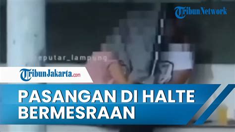 Viral Video Aksi 2 Sejoli Nekat Berbuat Asusila Di Halte Bandar Lampung