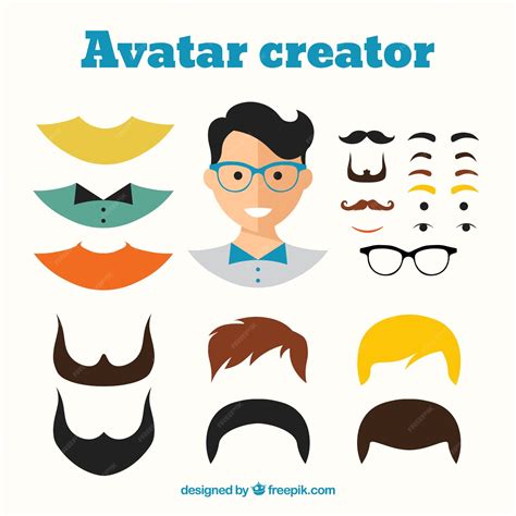 Creador De Avatar Masculino Vector Gratis