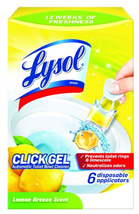 lysol® click gel automatic toilet bowl cleaner lemon breeze