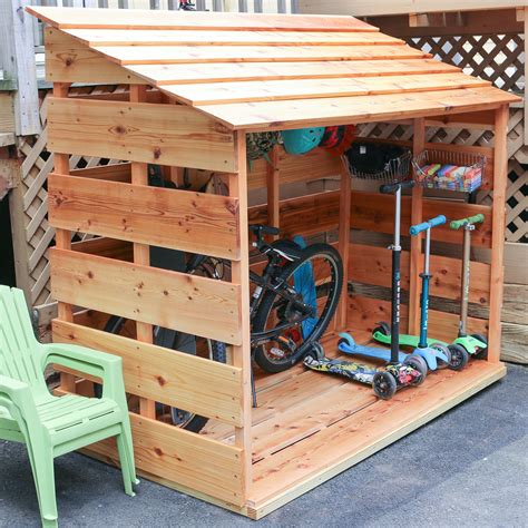 Diy Bike Storage Shed — 3x3 Custom Outdoor Toy Storage
