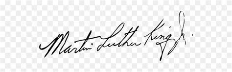 Martin Luther King Jr Signature Signature Transparent Background