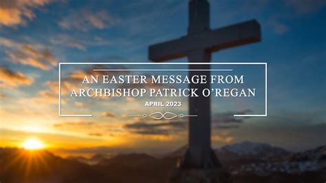 Archbishop Patrick O Regan S Easter Message YouTube