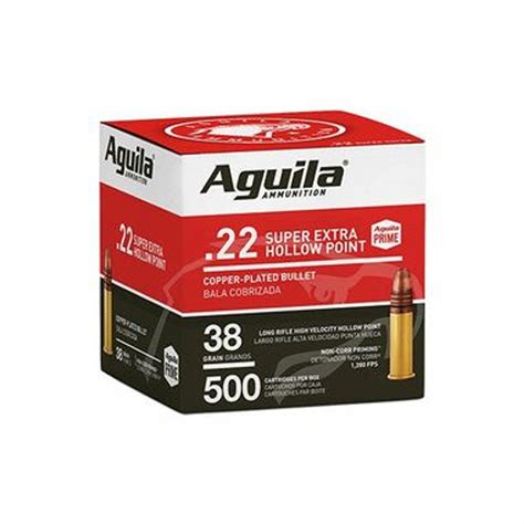 Aguila Subsonic 22 Lr 38gr Hp Ammunition 50 Rounds