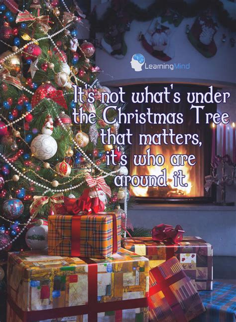 Its Not Whats Under The Christmas Tree That Matters Learning Mind