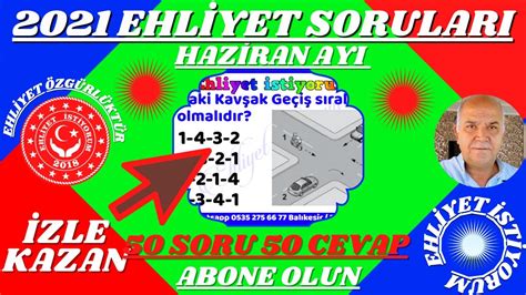 128 YENİ EHLİYET SINAV SORULARI HAZİRAN TEMMUZ 2021 DÖNEMİ YouTube