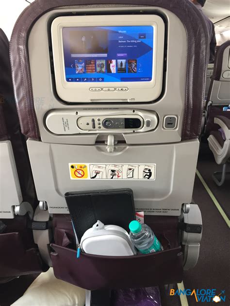 Inflight Review Malaysia Airlines Economy Bangalore
