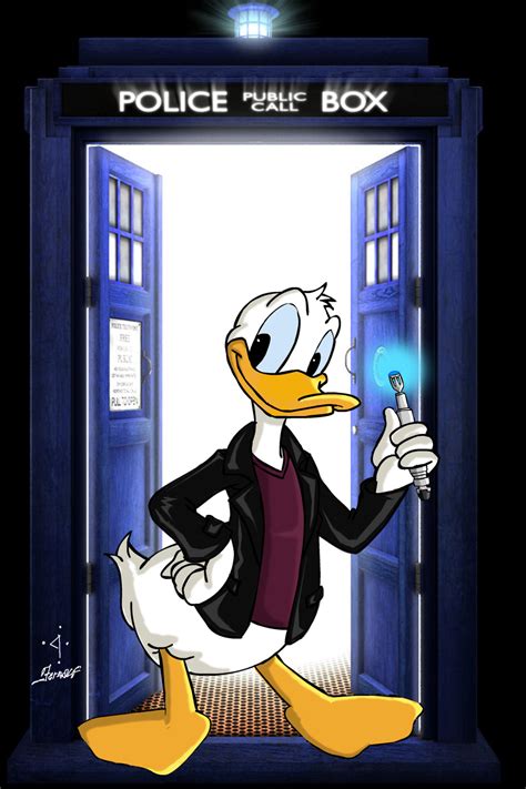 Ninth Doctor Donald Duck By Fernalf On Deviantart Personagens