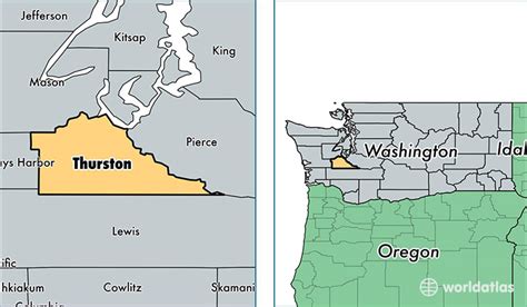 Thurston County Map Detailed