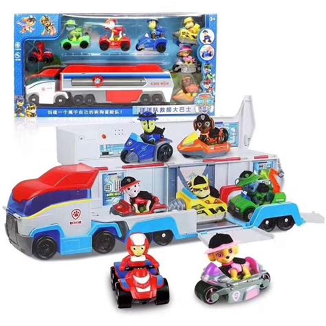 Paw Patrol Rescue Bus Launch Transforming 2 In 1 Track Set Vehicle Toy