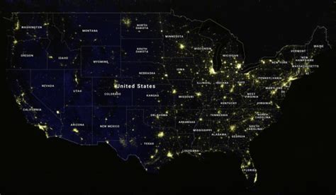 Dark Sky Map Usa Printable Map Of Usa