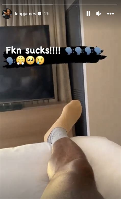 Lebron James Nsfw Instagram Post Appeared To Verify Grim Injury News