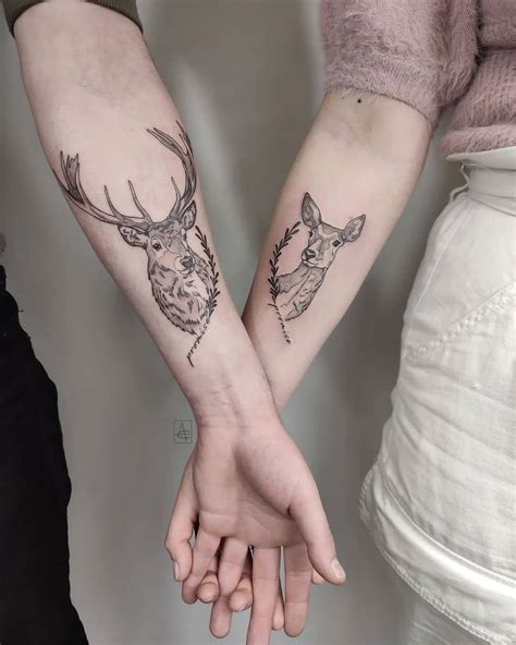 Details 72 Deer Couple Tattoos Vn