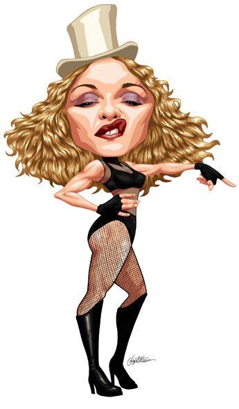 Caricatura De Madonna Celebrity Caricatures Caricature Funny Porn Sex