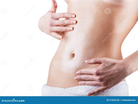 Female Belly Stock Photo Image Of Figure Belly Massaging