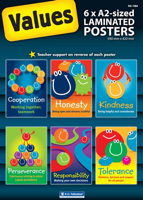 Moral values are very much important in our life, because they shape our life; Values Posters - R.I.C. Publications Educational Resources ...