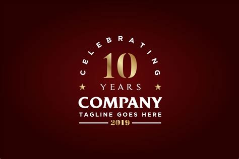 Anniversary 10th Celebrate Company Logo Graphic By Enola99d · Creative
