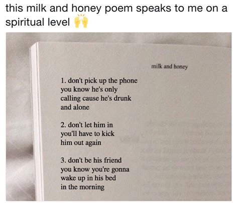 Dont Pick Up The Phone Milk And Honey Parodies Know Your Meme