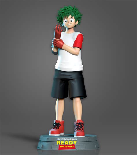 Izuku Midoriya 3d Model 3d Printable Cgtrader