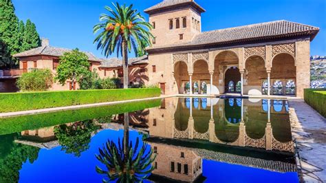 Alhambra Granada Spain The Nasrid Palaces Palacios Nazaríes In The