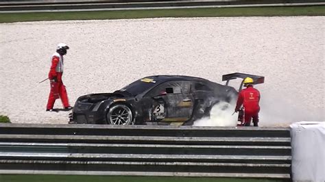 Race Car Driver Freaks Out Car Burns To The Ground Youtube