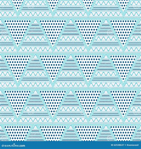 Triangles Geometric Abstract Seamless Pattern Stock Vector