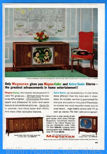 Vintage Magnavox Astro Sonic Stereo Television Retro Original