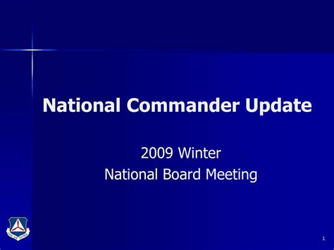 National Commander Update Ppt Download