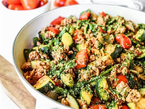 Easy Turkey And Zucchini Skillet The Whole Cook