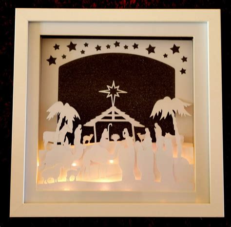 Nativity Christmas Scene - Multi layered & suitable for Shadow Box