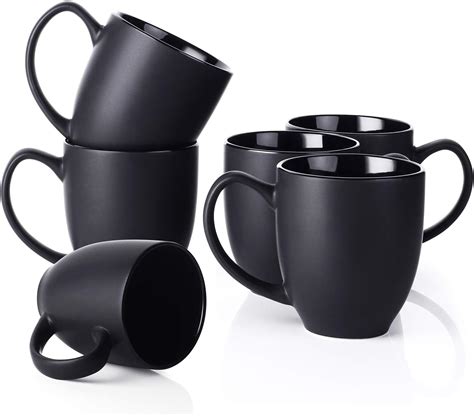 Dowan Coffee Mug Set 16 Oz Coffee Mug Set Of 6 Coffee Mugs With Large