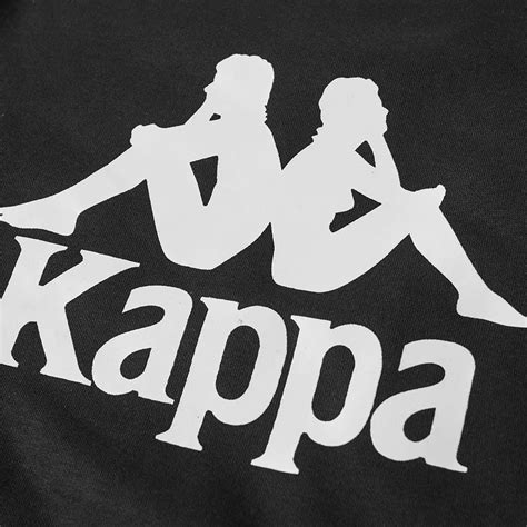 Kappa Authentic Eslogari Crew Sweat Black And White End Uk