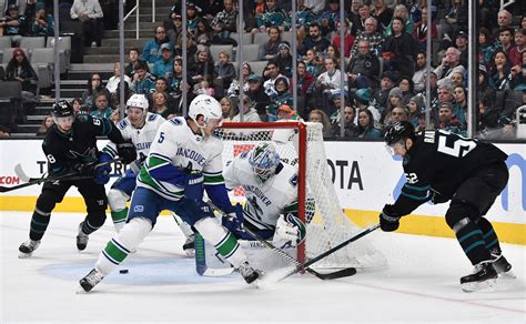 The vancouver canucks could look at the trade market for a defenseman. The Vancouver Canucks lose their eighth straight game in San Jose