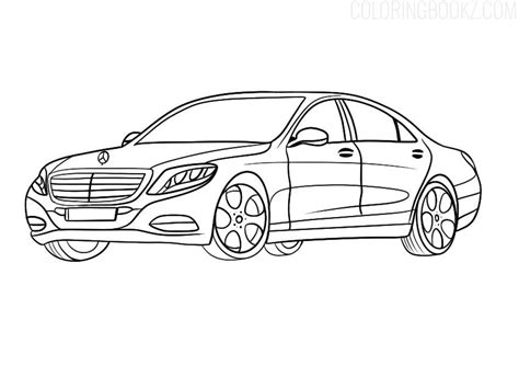 Mercedes Sclass Coloring Page – Mercedes s63 AMG  Coloring Books #